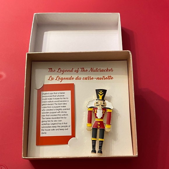 Jewelry - Nutcracker Enamel Pin NWT